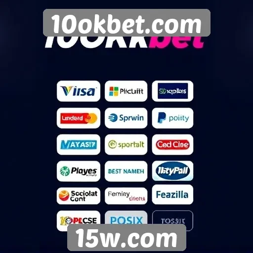Métodos de pagamento no 10okbet